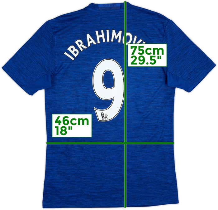 2016-17 Manchester United Away Shirt Ibrahimovic #9 - 10/10 - (S)