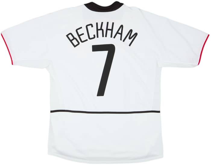 2002-03 Manchester United Away Shirt Beckham #7 - 5/10 - (L)
