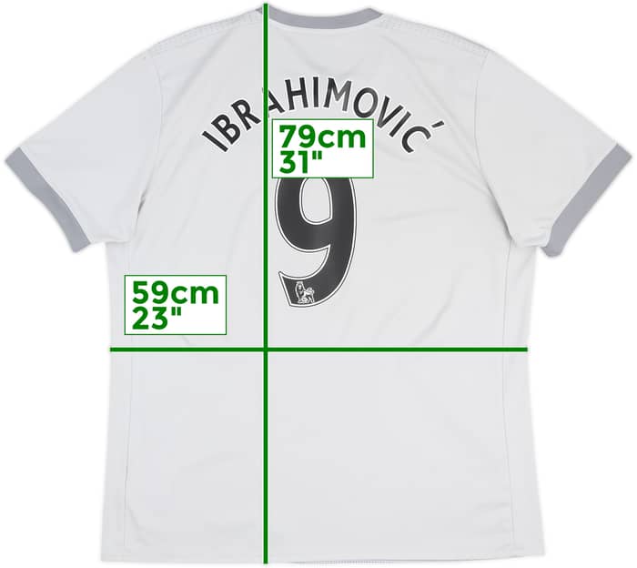 2016-17 Manchester United Third Shirt Ibrahimovic #9 - 6/10 - (XL)