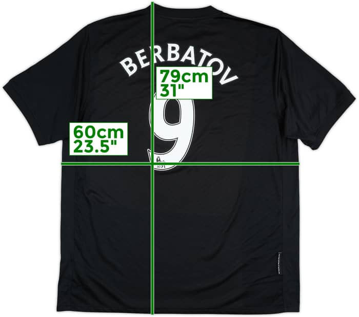 2009-10 Manchester United Away Shirt Berbatov #9 - 7/10 - (XL)