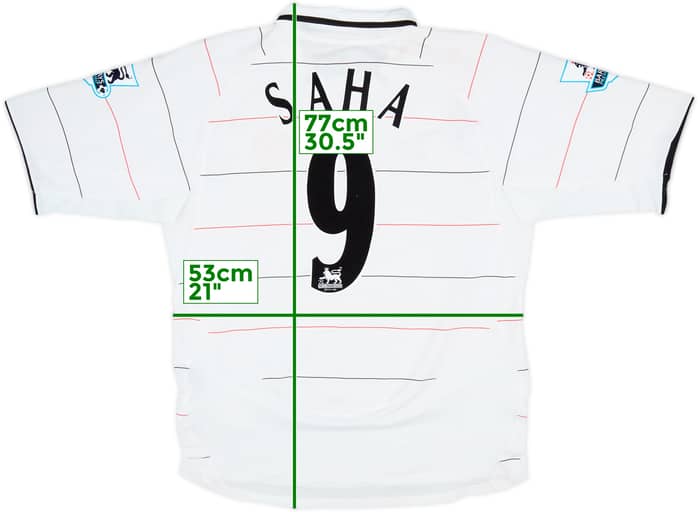 2003-05 Manchester United Third Shirt Saha #9 - 6/10 - (L)