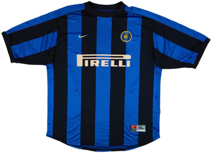 1999-00 Inter Milan Home Shirt Ronaldo #9 - 6/10 - (XL)