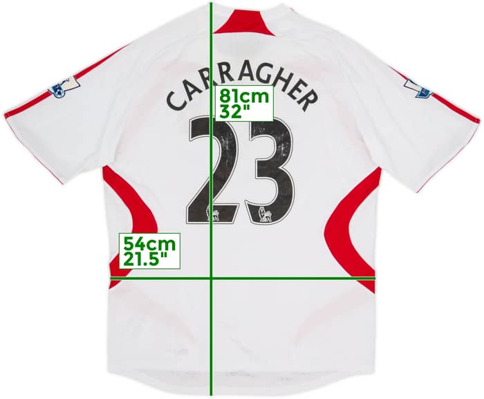 2007-08 Liverpool Away Shirt Carragher #23 - 5/10 - (L)