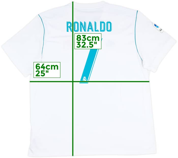 2017-18 Real Madrid Home Shirt Ronaldo #7 - 10/10 - (XXL)