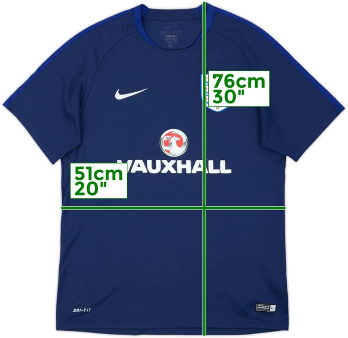 2016-17 England Nike Training Shirt - 8/10 - (L)