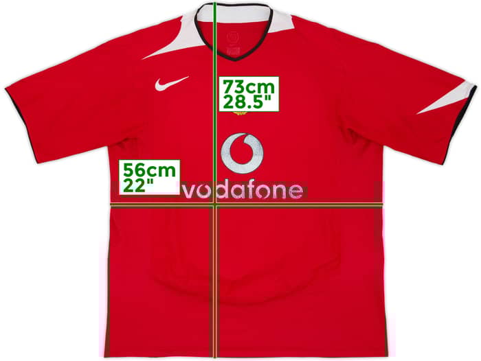 2004-06 Manchester United Home Shirt - 4/10 - (L)