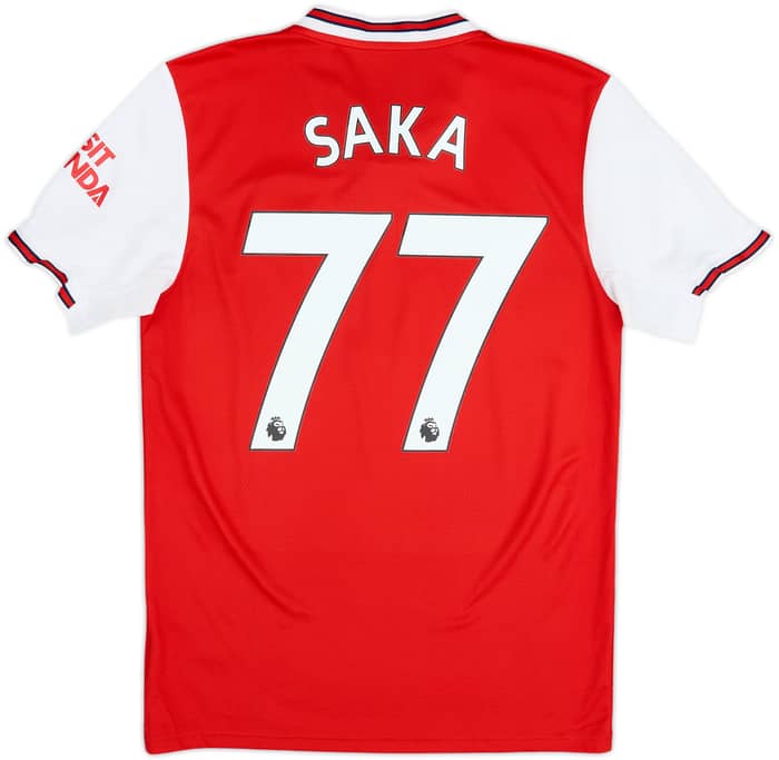 2019-20 Arsenal Home Shirt Saka #77 - 6/10 - (S)