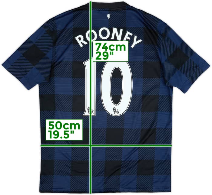 2013-14 Manchester United Away Shirt Rooney #10 - 6/10 - (M)