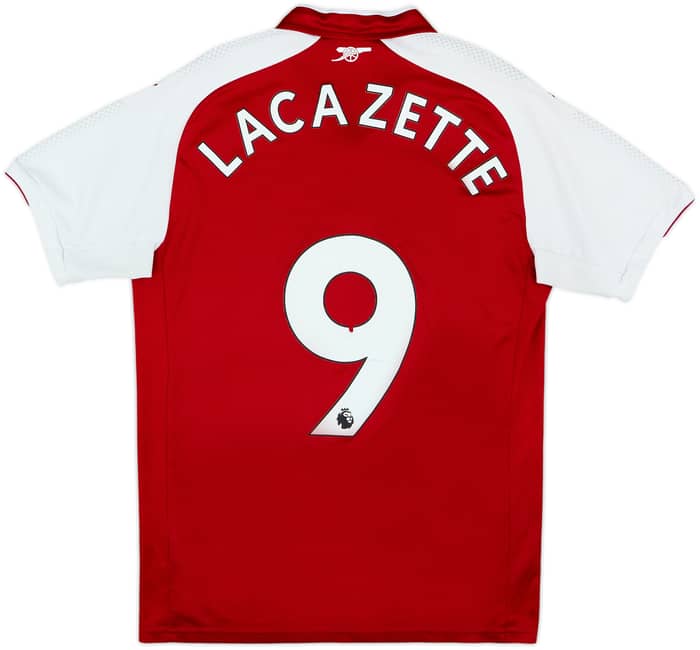 2017-18 Arsenal Home Shirt Lacazette #9 - 5/10 - (S)