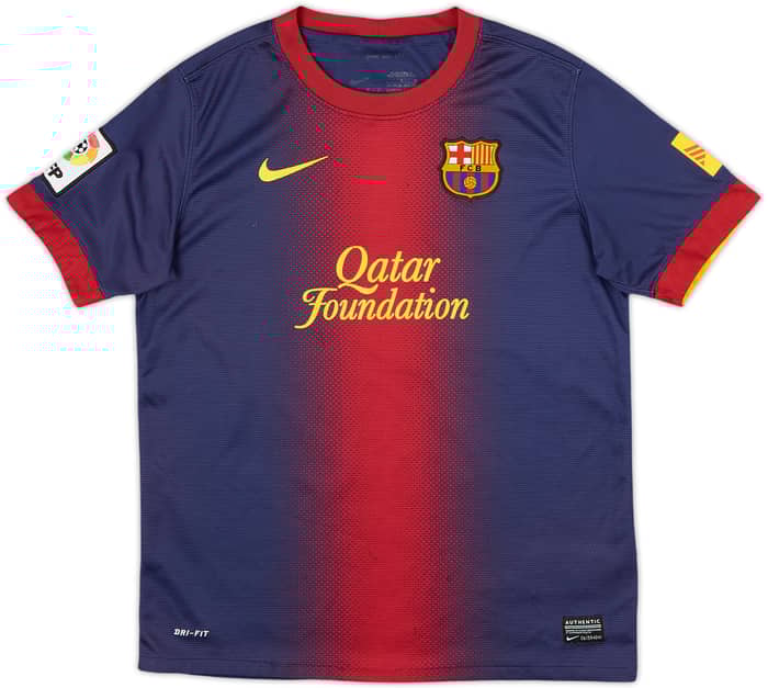 2012-13 Barcelona Home Shirt - 6/10 - (L.Boys)