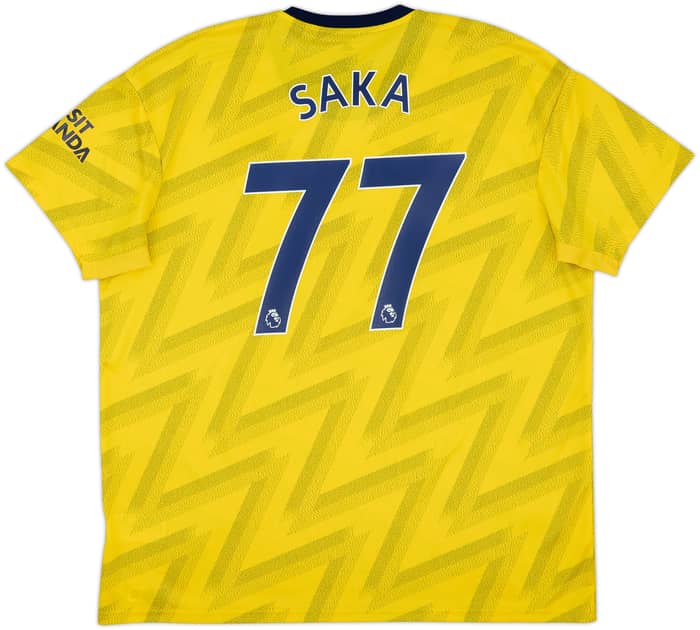 2019-20 Arsenal Away Shirt Saka #77 - 9/10 - (XXL)