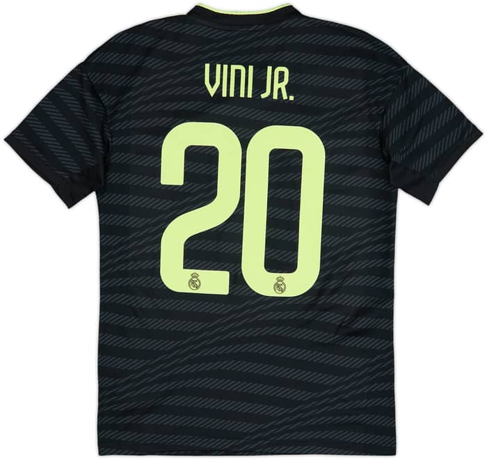 2022-23 Real Madrid Third Shirt Vini Jr #20 - 7/10 - (S)