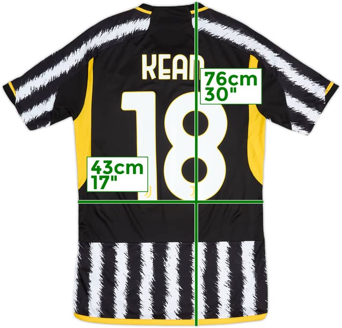 2023-24 Juventus Home Shirt Kean #18 - 10/10 - (S)
