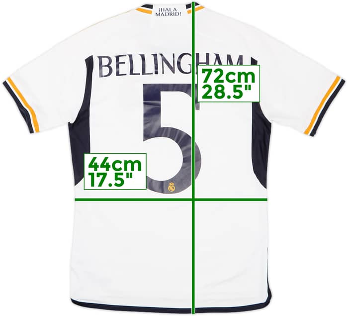 2023-24 Real Madrid Home Shirt Bellingham #5 - 8/10 - (S)