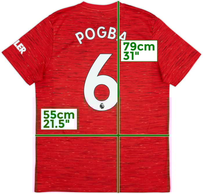 2020-21 Manchester United Home Shirt Pogba #6 - 10/10 - (L)
