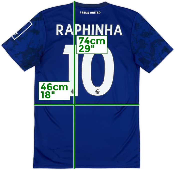 2021-22 Leeds United Away Shirt Raphinha #10 - 8/10 - (S)