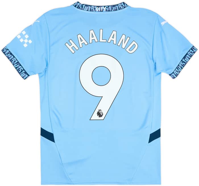 2024-25 Manchester City Home Shirt Haaland #9 - 6/10 - (S)