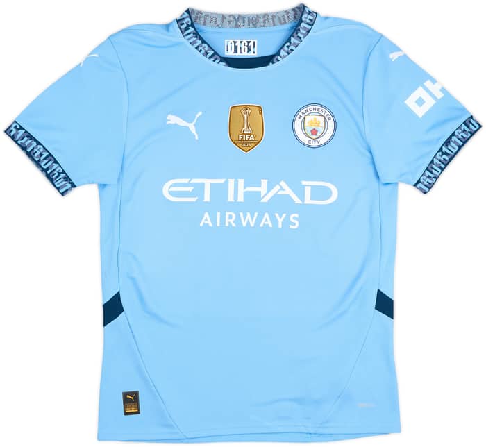 2024-25 Manchester City Home Shirt Haaland #9 - 6/10 - (S)