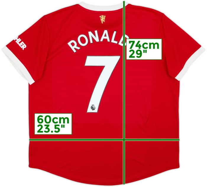 2021-22 Manchester United Home Shirt Ronaldo #7 - 7/10 - (Women's XXL)