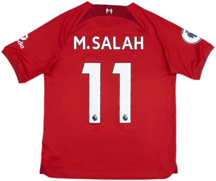 2022-23 Liverpool Home Shirt M.Salah #11 - 5/10 - (XL.Boys)
