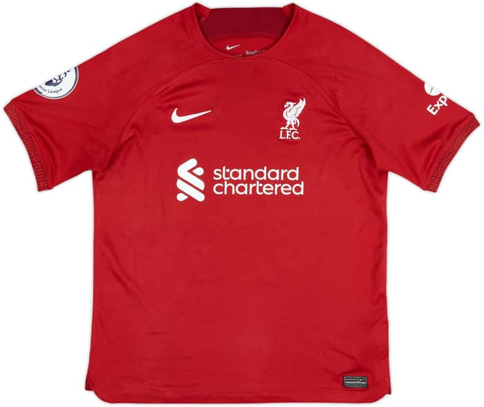 2022-23 Liverpool Home Shirt M.Salah #11 - 5/10 - (XL.Boys)
