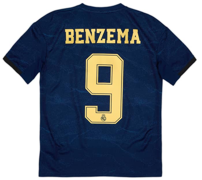 Camiseta de visitante del Real Madrid 2019-20 Benzema #9 - 8/10 - (13-14 Años)