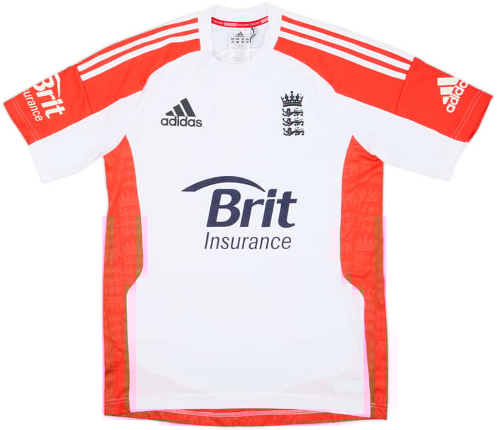 2011-12 England Cricket adidas Training Shirt - 8/10 - (M)