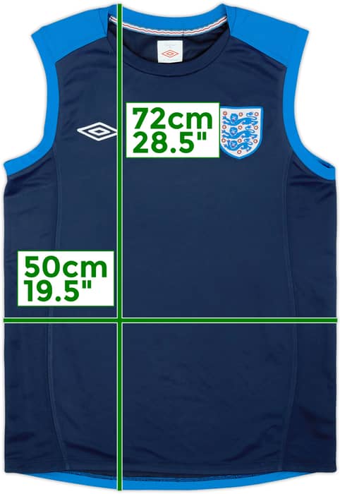 2010-11 England Umbro Training Vest - 9/10 - (M)