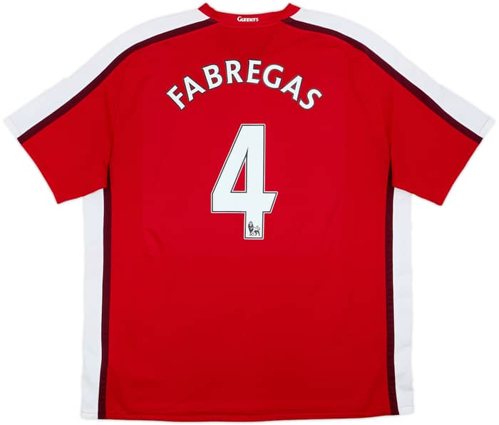 2008-10 Arsenal Home Shirt Fabregas #4 - 8/10 - (XXL)