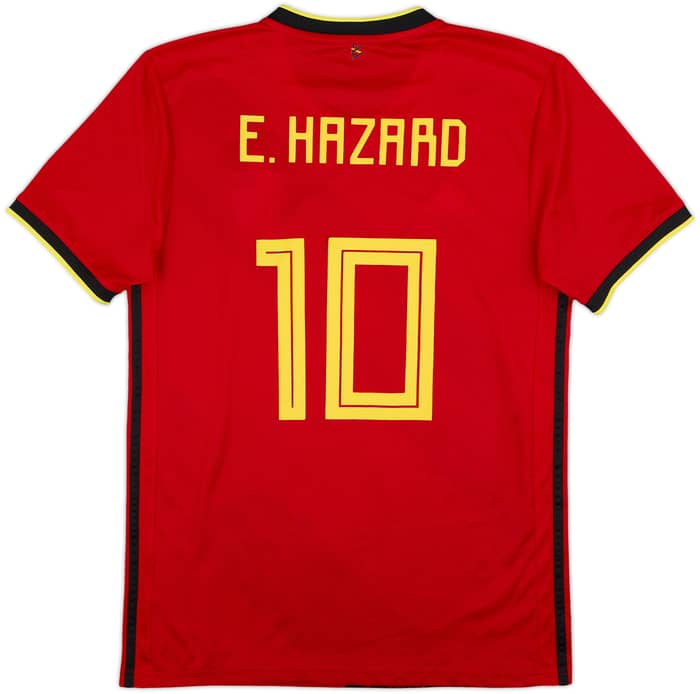 2020-21 Belgium Home Shirt E. Hazard #10 - 8/10 - (S)