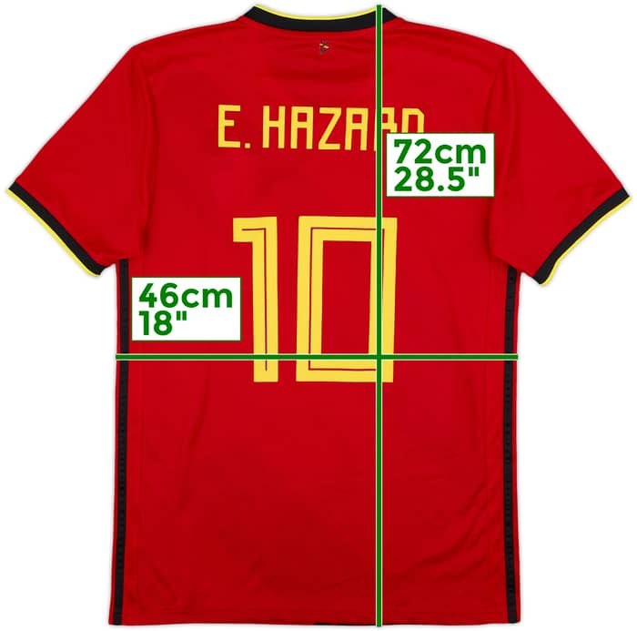 2020-21 Belgium Home Shirt E. Hazard #10 - 8/10 - (S)