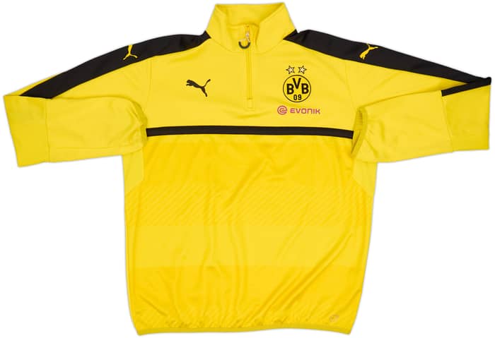 2015-16 Borussia Dortmund Puma 1/4 Zip Drill Top - 8/10 - (XL)