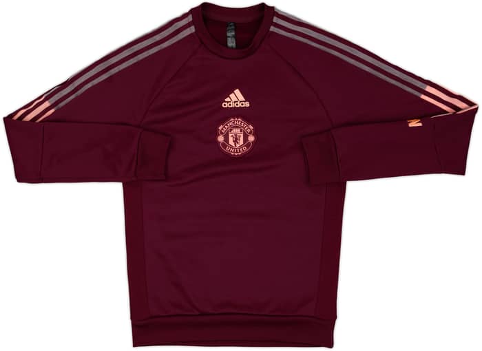 2020-21 Manchester United adidas Sweat Top - 9/10 - (XS)
