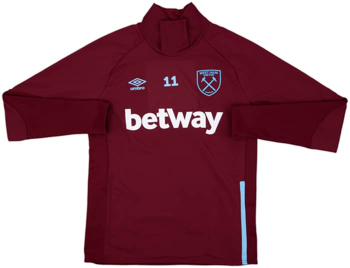 2021-22 West Ham Player Issue Umbro 1/4 Zip Drill Top #11 - 8/10 - (M)