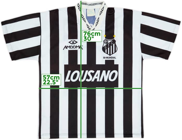 1995 Santos Away Shirt #9 - 8/10 - (XL)