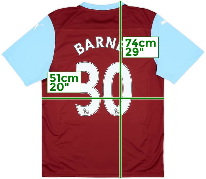 2014-15 Burnley Home Shirt Barnes #30 - 7/10 - (L)