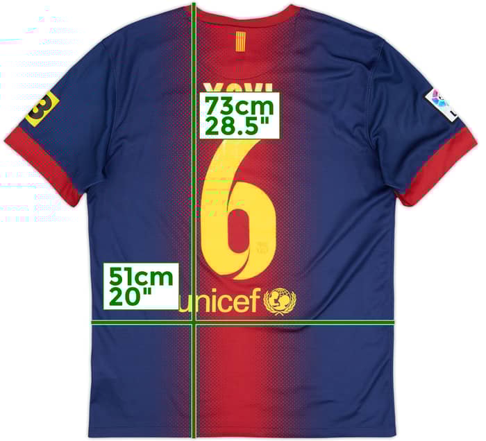 2012-13 Barcelona Home Shirt Xavi #6 - 4/10 - (M)