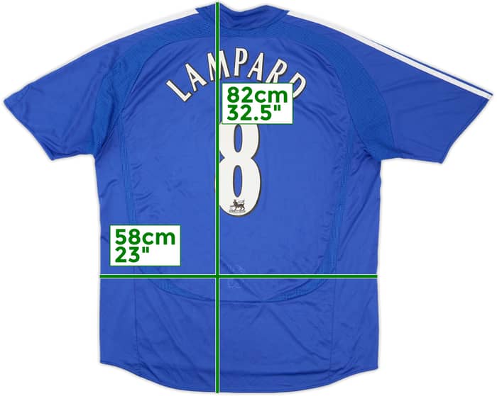 2006-08 Chelsea Home Shirt Lampard #8 - 7/10 - (XL)