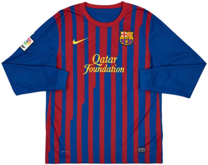 2011-12 Barcelona Home L/S Shirt Messi #10 - 8/10 - (L)