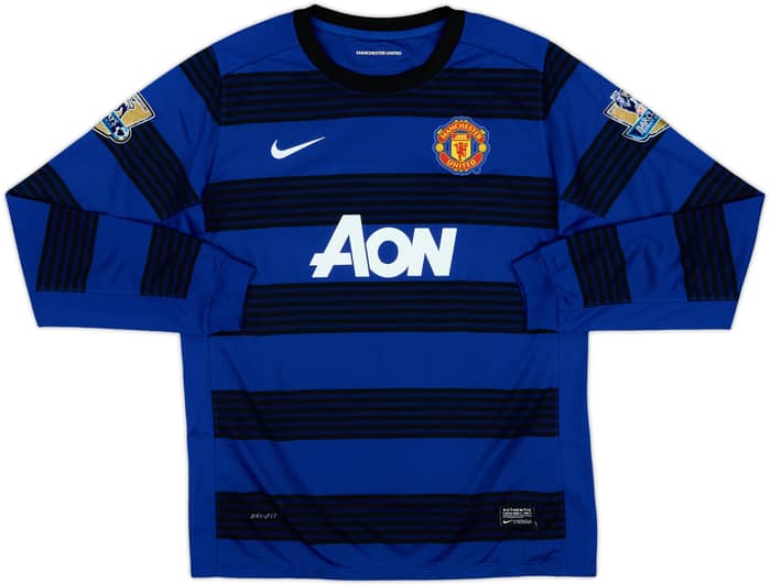 2011-13 Manchester United Away L/S Shirt Chicharito #14 - 8/10 - (XL.Boys)