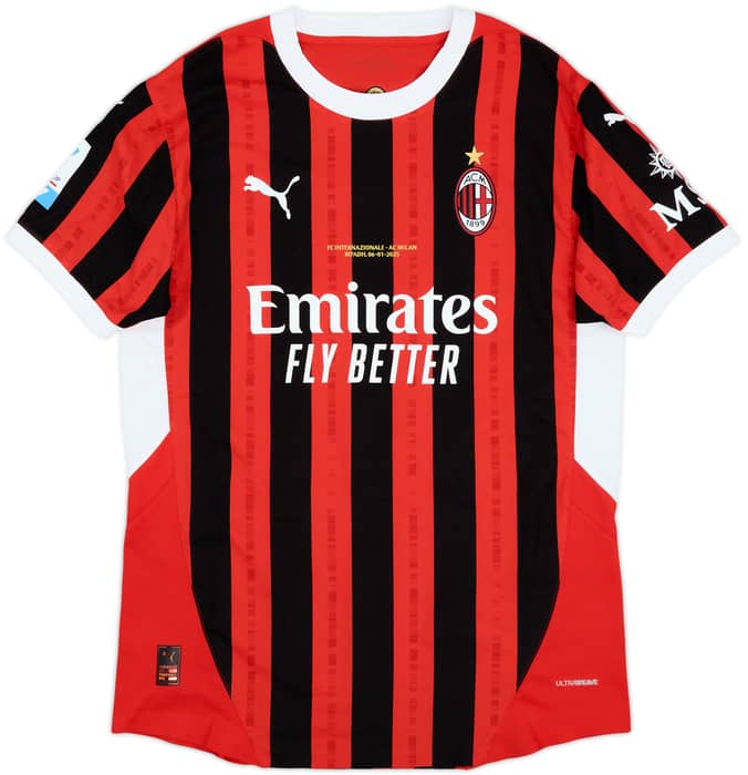 2024-25 AC Milan Player Issue Home Shirt Pulisic #11 - 7/10 - (M)