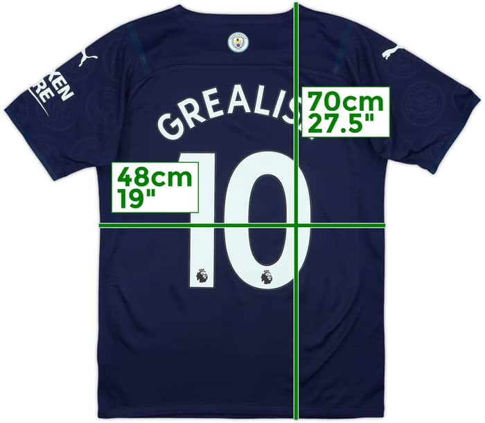 2021-22 Manchester City Authentic Third Shirt Grealish #10 - 6/10 - (M)