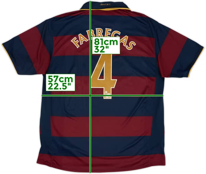 2007-08 Arsenal Third Shirt Fabregas #4 - 9/10 - (XL)