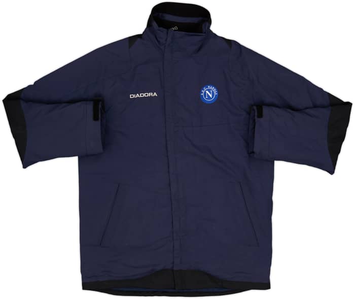 2002-03 Napoli Diadora Padded Bench Coat - 8/10 - (XXL)
