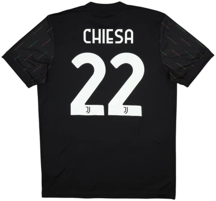 2021-22 Juventus Away Shirt Chiesa #22 - 10/10 - (L)