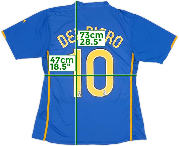 2007-08 Juventus Player Issue Away Shirt Del Piero #10 - 7/10 - (XL)