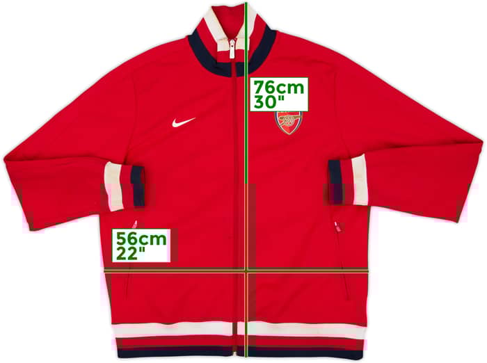 2012-13 Arsenal Nike N98 Track Jacket - 6/10 - (XL)