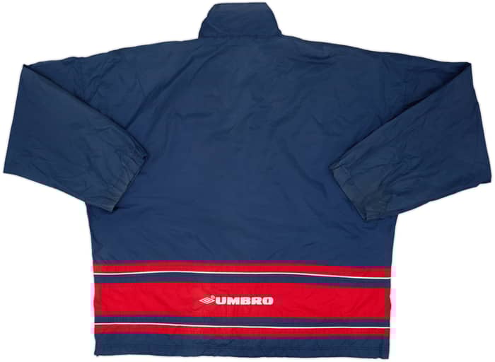 2000-02 England Umbro 1/4 Zip Rain Jacket - 7/10 - (L)