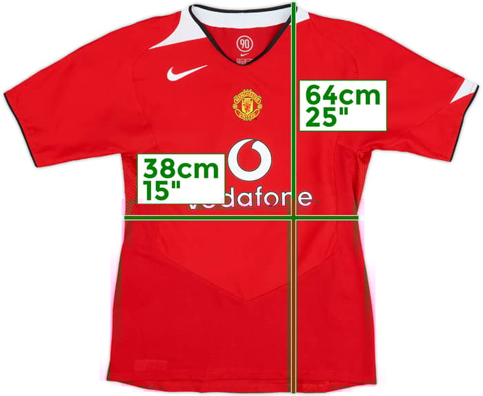 2004-06 Manchester United Home Shirt - 10/10 - (L.Boys)