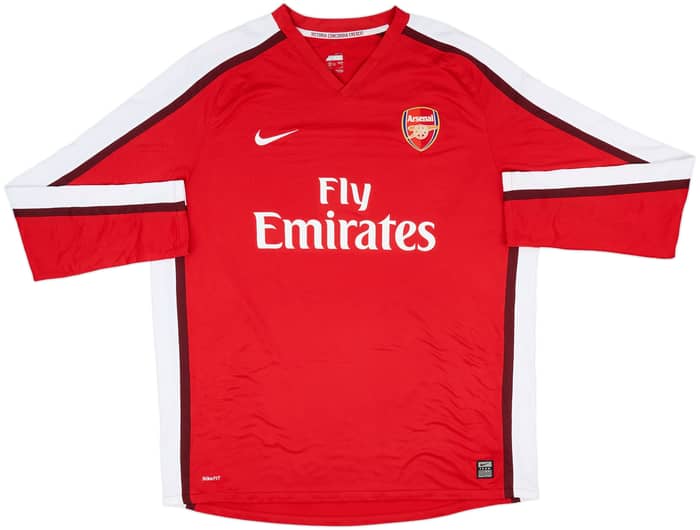 2008-10 Arsenal Home L/S Shirt Fabregas #4 - 8/10 - (XXL)